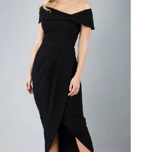 Diva Women's Black Vegas Calf Length Dress Size XL